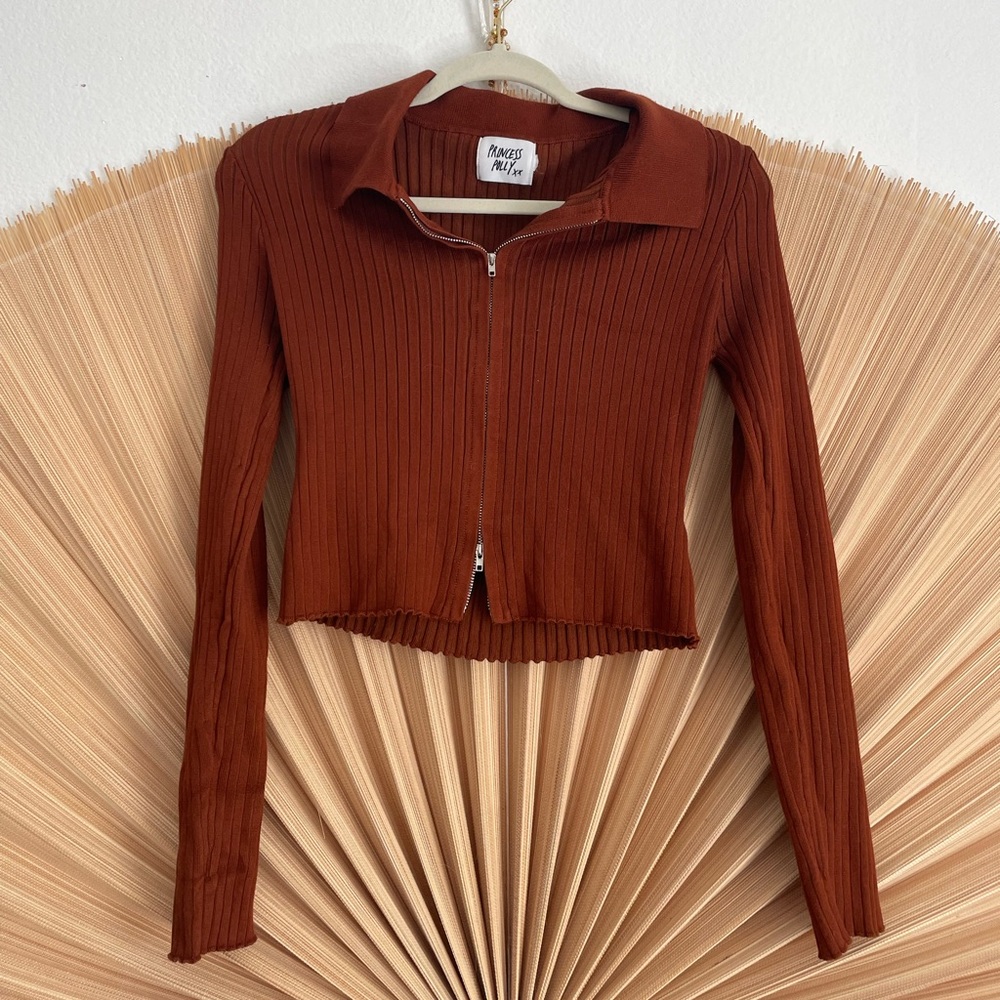 Princess Polly - Zip-Up Blouse Cropped